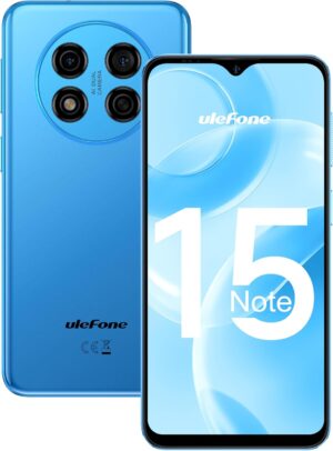Ulefone Note 15 Telephone Portable Android 12, 5Go+32Go/SD-64Go Smartphone Pas Cher, 6.22" HD+, Batterie 4000mAh, 8MP Caméra, 3G Dual SIM Téléphone Portable Débloqué, 3 Slots/Face ID/2Ans Garantie
